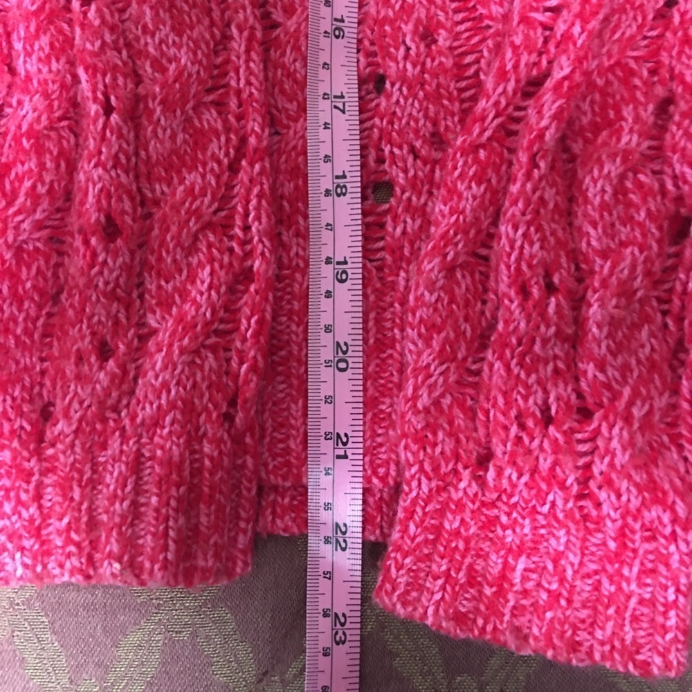 Abercrombie & Fitch Sweater Loose Knit Pink Size M - Picture 11 of 13
